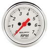 2-1/16" IN-DASH TACHOMETER, 0-7,000 RPM, ARCTIC WHITE